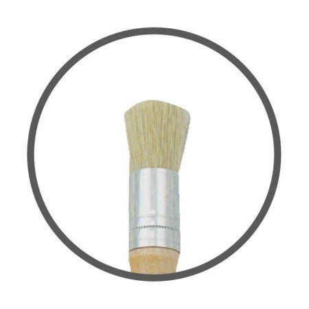 Кисть щетина трафаретная MILAN "21" короткая ручка ML-80316 Кисть щетина трафаретная MILAN "21" короткая ручка ML-80316