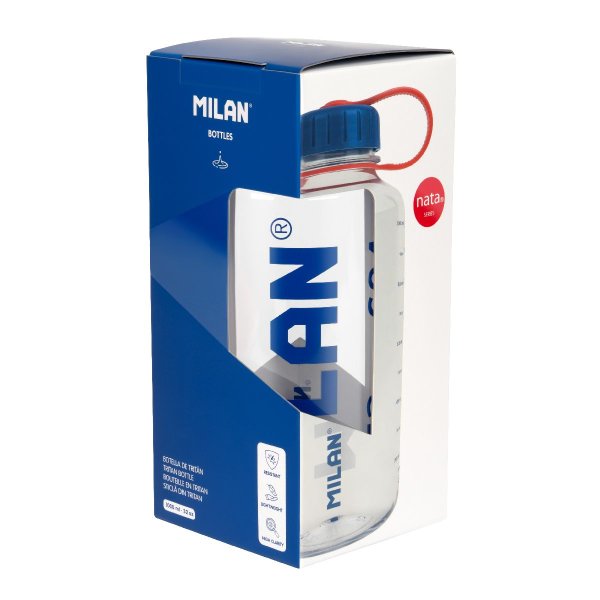 Бутылка из тритана MILAN NATA, 1 л, прозрачная, герметичная, BPA free ML-644034NT Бутылка из тритана MILAN NATA, 1 л, прозрачная, герметичная, BPA free ML-644034NT