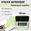 Краска "Акрил Де Люкс" 20 мл Лаймовый шербет 0303161