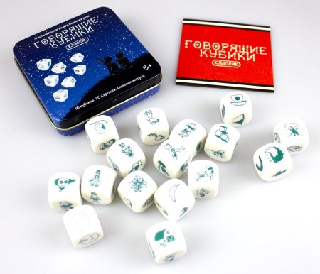Настольная игра: Говорящие кубики Классик (жестяная коробочка) MAG03549