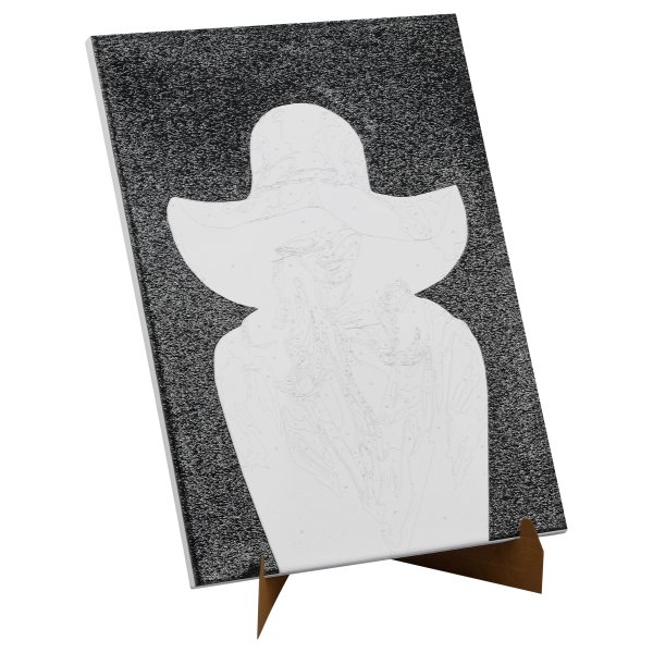 Картина по номерам на холсте с глиттером ТРИ СОВЫ "Девушка в красном" 30 x 40 см с акриловыми красками и кистями RE-КХг3040_57053