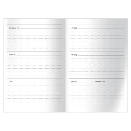 Записная книжка A6 64л. BG "Девушка с тату", глянцевая ламинация, блок-еженедельник RE-ЗК6т64_лг_12289