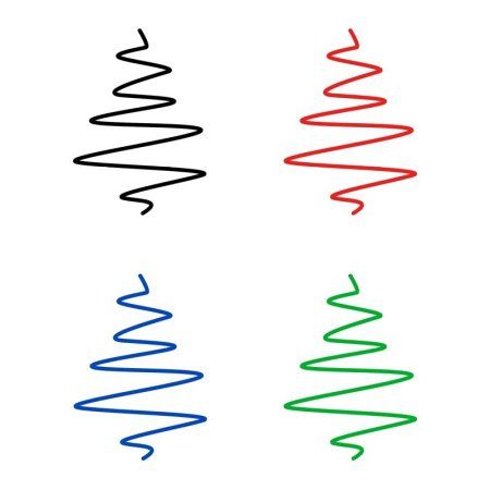 Набор гелевых ручек OfficeSpace 04 цв 1.0 мм, европодвес RE-GPA100/4_1705