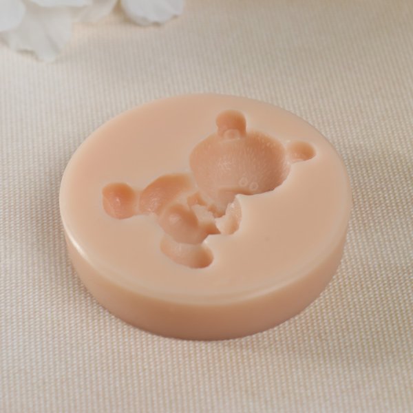 Молд силикон "Мишка с сердечком" 4.3 x 3 x 1.3 см SIM-9952253