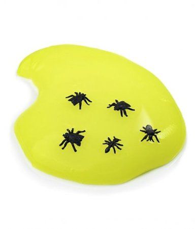 Слайм Slime "Слаймонстр" желтый + фигурки насекомых, 200 г AS-SM200-03