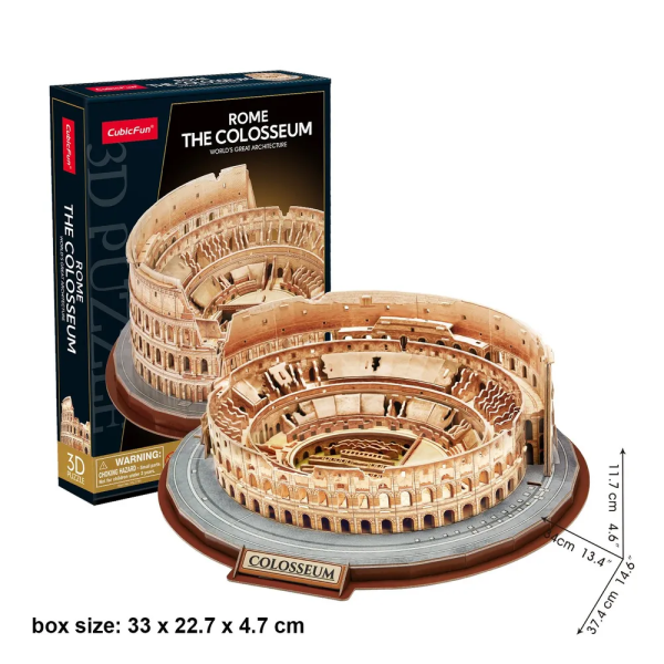 3D пазл CubicFun Серия "Master" Римский Колизей, 163 деталей UT-MC279h
