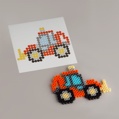 Термомозаика ТРИ СОВЫ "Машины помощники" инструменты и аксессуары, трафареты, карт.коробка RE-ThB_55658