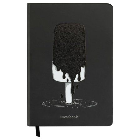 Записная книжка А5 80л. MESHU "Ice" кожзам, твердая обложка, тиснение фольгой, вырубка, блок в линию RE-MS_53509