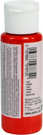 Краска акриловая PEBEO Acrylic Paint декоративная перламутровая 59 мл AP-097872 красный