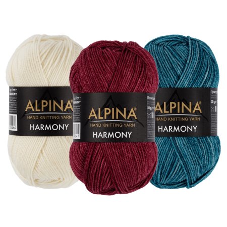 Пряжа ALPINA Harmony 100% мериносовая шерсть 1 x 50 г 175 ± 5 м
