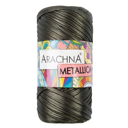 Пряжа ARACHNA Metallica 100% полиэстер 1 x 115 ± 10 г 50 м №05 хаки ARA-MET-05