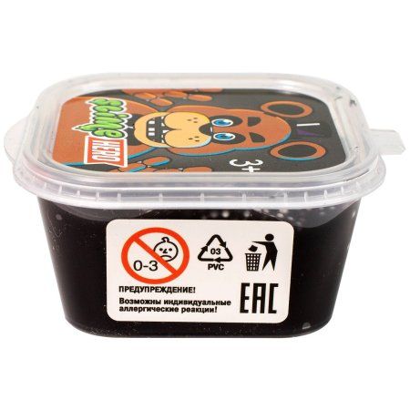 Слайм Slime "Hero. Роботы" Медведь, черный, 3+ AS-SLM274