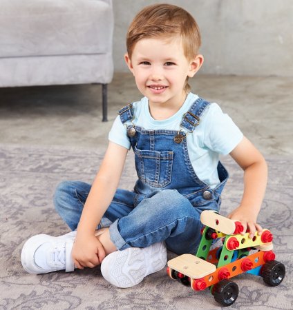 Конструктор деревянный Десятое Королевство "Джип" KOR-02183