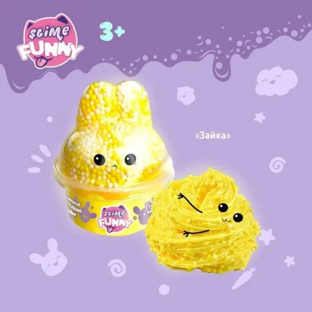 Слайм с вложениями "Funny Slime" зайка AS-SLM071