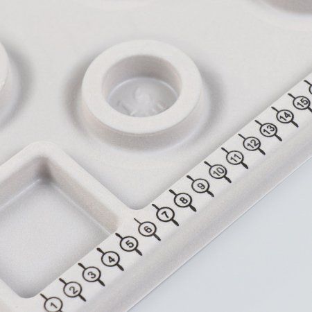 Доска-органайзер для бисероплетения и изготовления изделий из бусин 20 x 29 x 1.6 см SIM-9687488