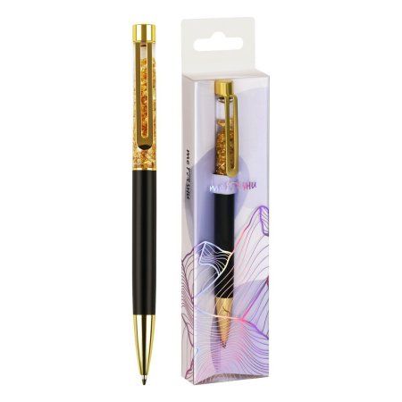 Ручка шариковая автоматическая MESHU "Gold sand" синяя, 1.0 мм RE-MS_65908