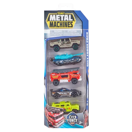 Набор машинок ZURU Metal Machines City Force в ассортименте, 5 шт IT-6767