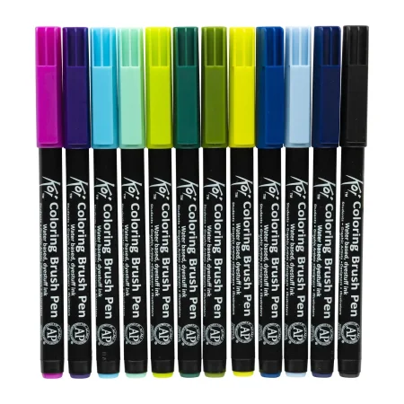 Набор маркеров акварельных SAKURA Koi кисточка 24 цвета MPXBR-24