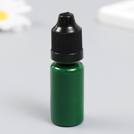 Краска пигмент для воска 10 мл зелёная трава SIM-9759477