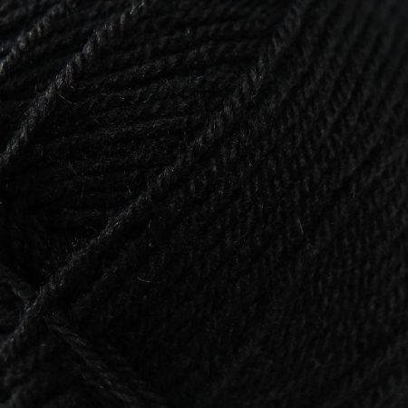 Пряжа Пехорская ПТ "Народная" Шерсть-30%, Акрил-70% 1 х 100 г 220 ± 13 м №002 черный PEH-NAR-002