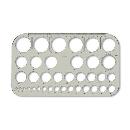 Шаблон диаметров KOH-I-NOOR 16.5 x 28.2 см 074916100000