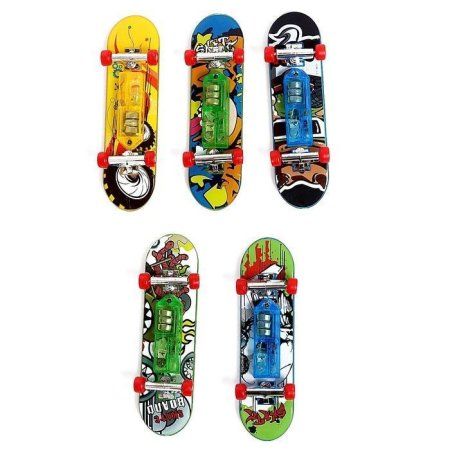 Набор фингербордов "Банда скейтеров" 5 фингербордов со световыми эффектами МИКС SIM-9443932