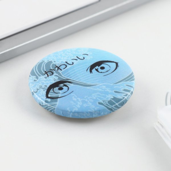 Значок закатной аниме "Море в глазах" 38 мм SIM-9487658