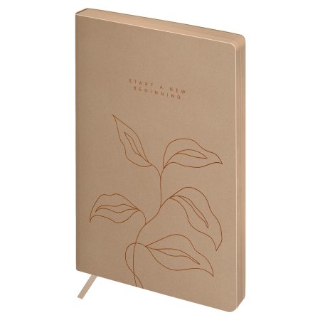 Ежедневник недатированный A5 136л. Greenwich Line "Your choice. Beige" кожзам, тон. блок, цветной срез RE-ENA5_53244