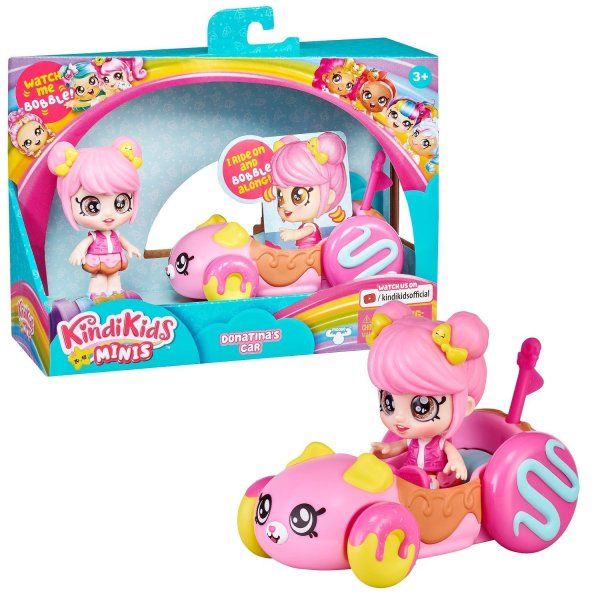 Кинди Кидс. Игровой набор Мини-кукла Донатина с машинкой. ТМ Kindi Kids ROS-39759