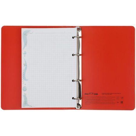 Тетрадь на кольцах 120л. A5 MESHU "Kawaii" картон, мат. ламинация, выборочный УФ-лак RE-MS_44518