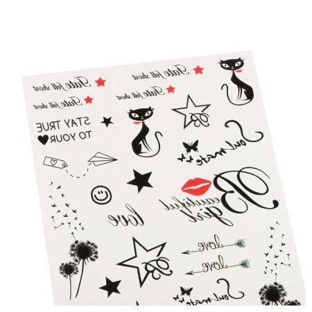 Наклейка-тату MESHU "Style" 23 x 13 см, инд. уп., европодвес RE-MS_52666