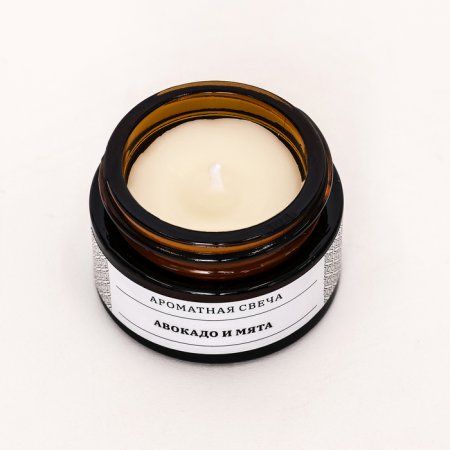Свеча ароматическая в банке "Авокадо и Мята" 12 г SIM-9485081