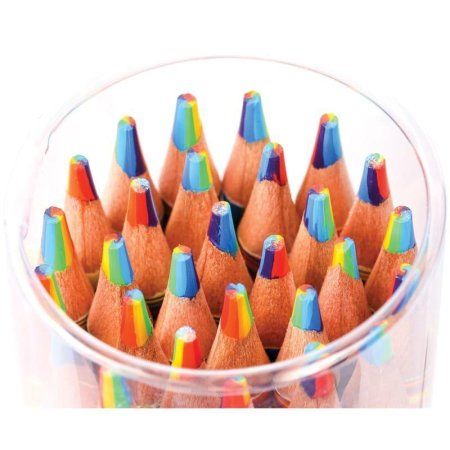 Карандаш с многоцветным грифелем Мульти-Пульти "Енот и радуга" круглый, заточенный, ассорти RE-CР_16497