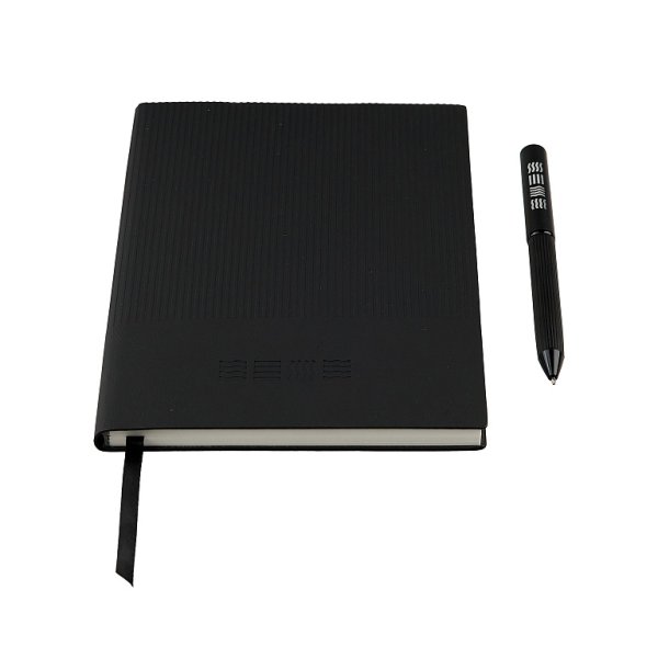 Набор подарочный "Стихия" Black edition записная книжка А5 80л + шариковая ручка NP-ST07010