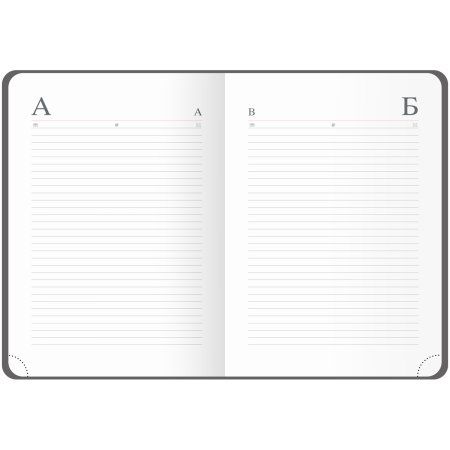 Ежедневник недатированный A5 136л. OfficeSpace "Poket" кожзам, черный RE-ENA5_53075