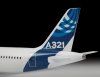 Сборная модель: Пассажирский авиалайнер "Аэробус А-321", З-7017