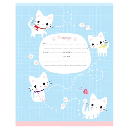 Тетрадь 12л. A5 клетка MESHU "Little kitty" RE-MS_50150/1