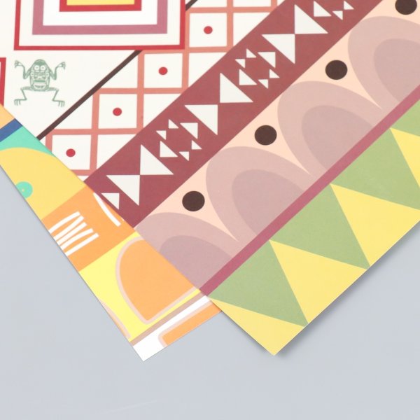 Бумага для скрапбукинга двусторонняя 5 л 30.5 x 32 см 180 г/м2 "Этника" SIM-7986320