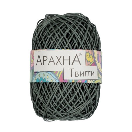 Пряжа ARACHNA Twiggy 100% целлюлоза 1 x 50 г 80 м №10 серый ARA-TWIG-10