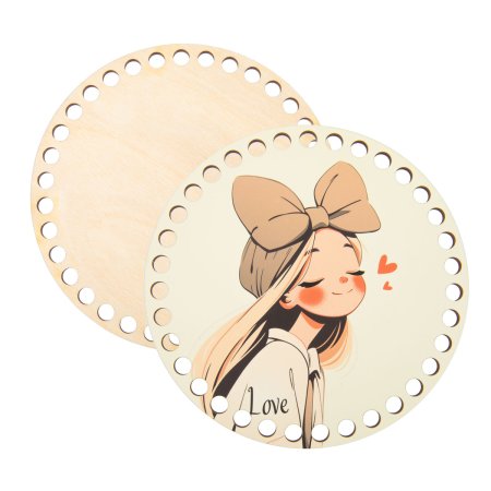 Набор донышек для вязания Love2art "Матовый" d 15 х 0.4 см 2 шт фанера 02 Милашка ДВ-02-02 Набор донышек для вязания Love2art "Матовый" d 15 х 0.4 см 2 шт фанера 02 Милашка ДВ-02-02