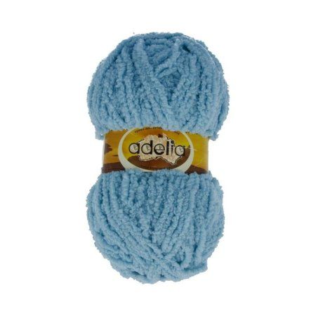 Пряжа ADELIA Sofia 100% полиэстер 1 х 50 г 90 ± 6 м №23 голубой ADE-SOF-23