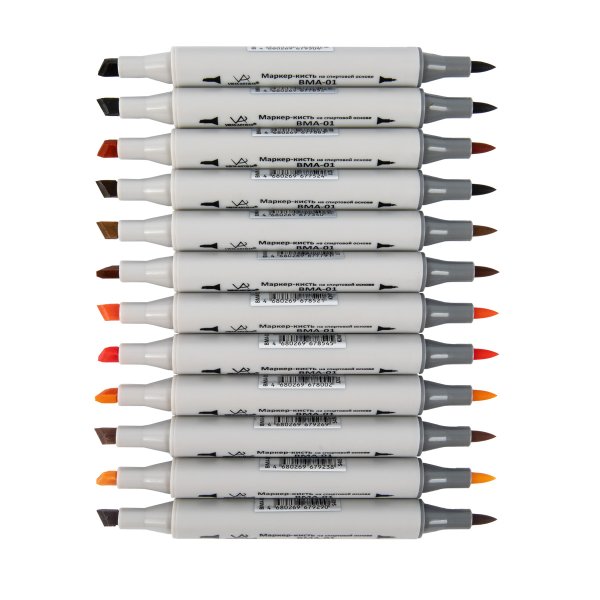 Набор маркеров на спиртовой основе VISTA-ARTISTA 03 - Портрет 0.7-7 мм 12 цв BMAS-12-03