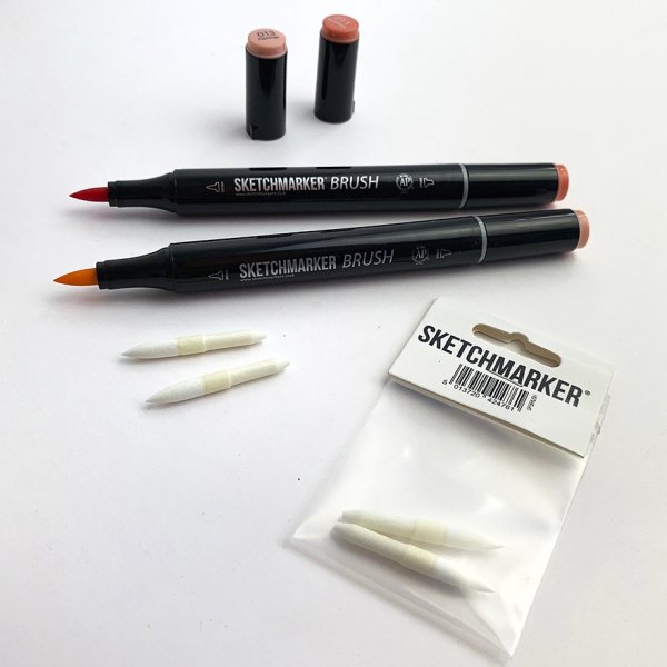 Сменные перья SKETCHMARKER перо мягкая кисть (2 шт/упак) MPSPBRUSH