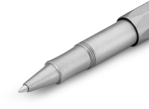 Ручка-роллер KAWECO STEEL Sport 0.7мм серебристый корпус  KAW-10001403