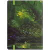 Записная книжка А6 80л. Greenwich Line "Mystical forest" ЛАЙТ, кожзам, с резинкой, тиснение фольгой, блок в клетку RE-NA6_50489