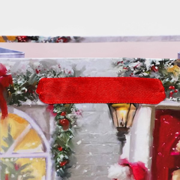 Пакет подарочный ламинированный 18 х 23 х 10 см "Снеговик с Сантой" SIM-10462616