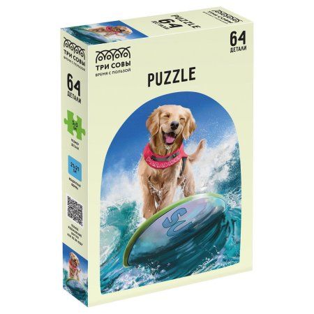 Пазл ТРИ СОВЫ 64 "Серфер" RE-ПК64_54550