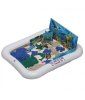 Игровой набор с песком ТМ Космический песок "Морской мир" 3 кг, голубой, зеленый, 11 формочек, песочница AS-KPTMM