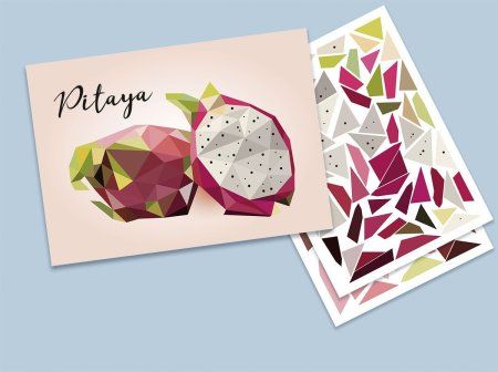 Аппликация с наклейками ФРЕЯ "Сочная питахайя" 21 х 14.8 см RSNP-0007