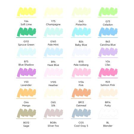 Набор маркеров SKETCHMARKER Pastel Set 24 шт пастельные оттенки + сумка органайзер MP24past Набор маркеров SKETCHMARKER Pastel Set 24 шт пастельные оттенки + сумка органайзер MP24past